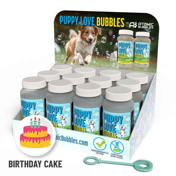 Puppy Love Bubbles - Birthday Cake Scent - Tabletop Display