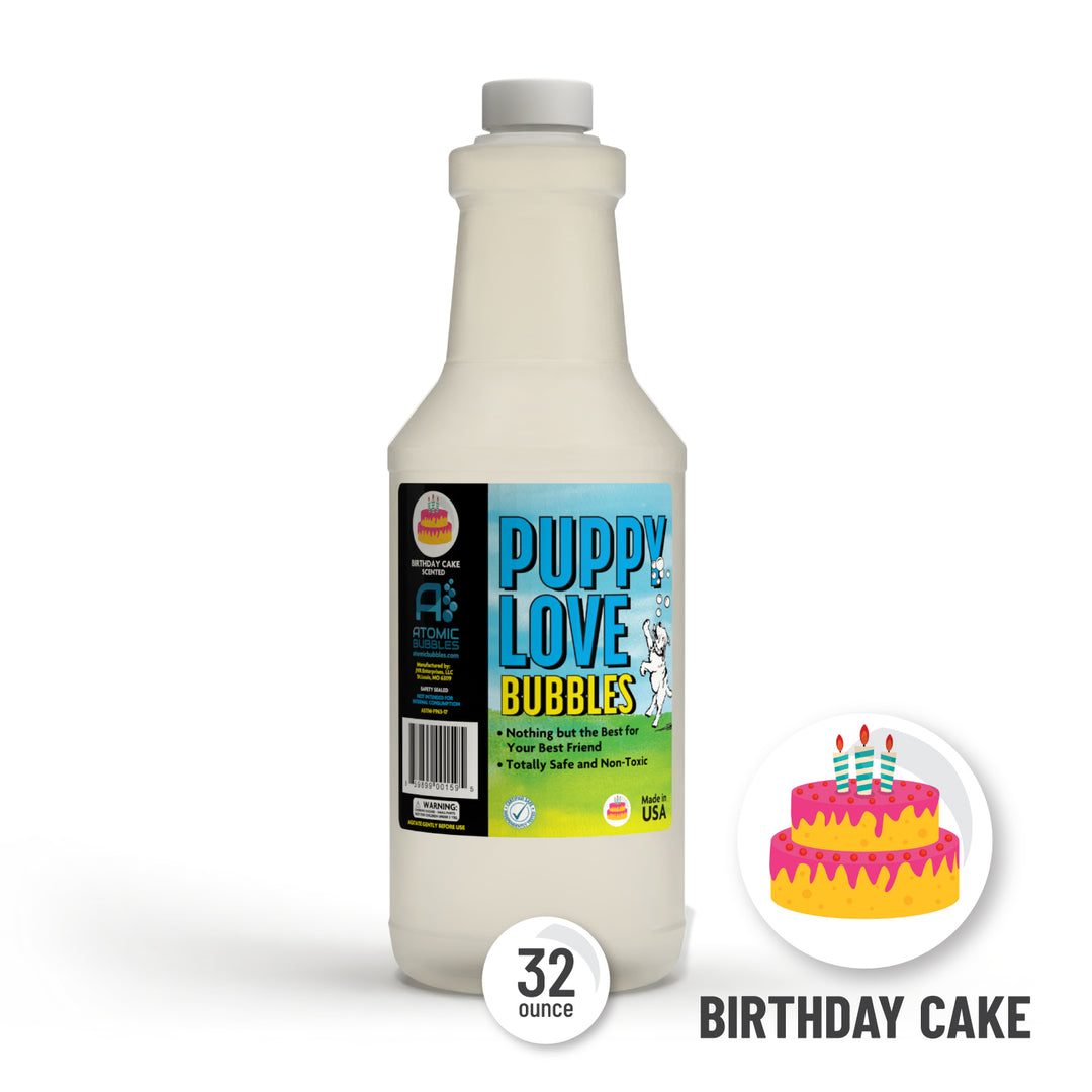 Puppy Love - Birthday Cake Scented Dog Bubbles - 32oz
