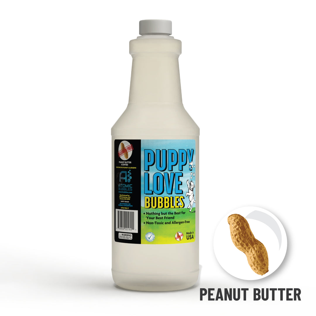 Puppy Love - Peanut Butter Scented Dog Bubbles - 32oz