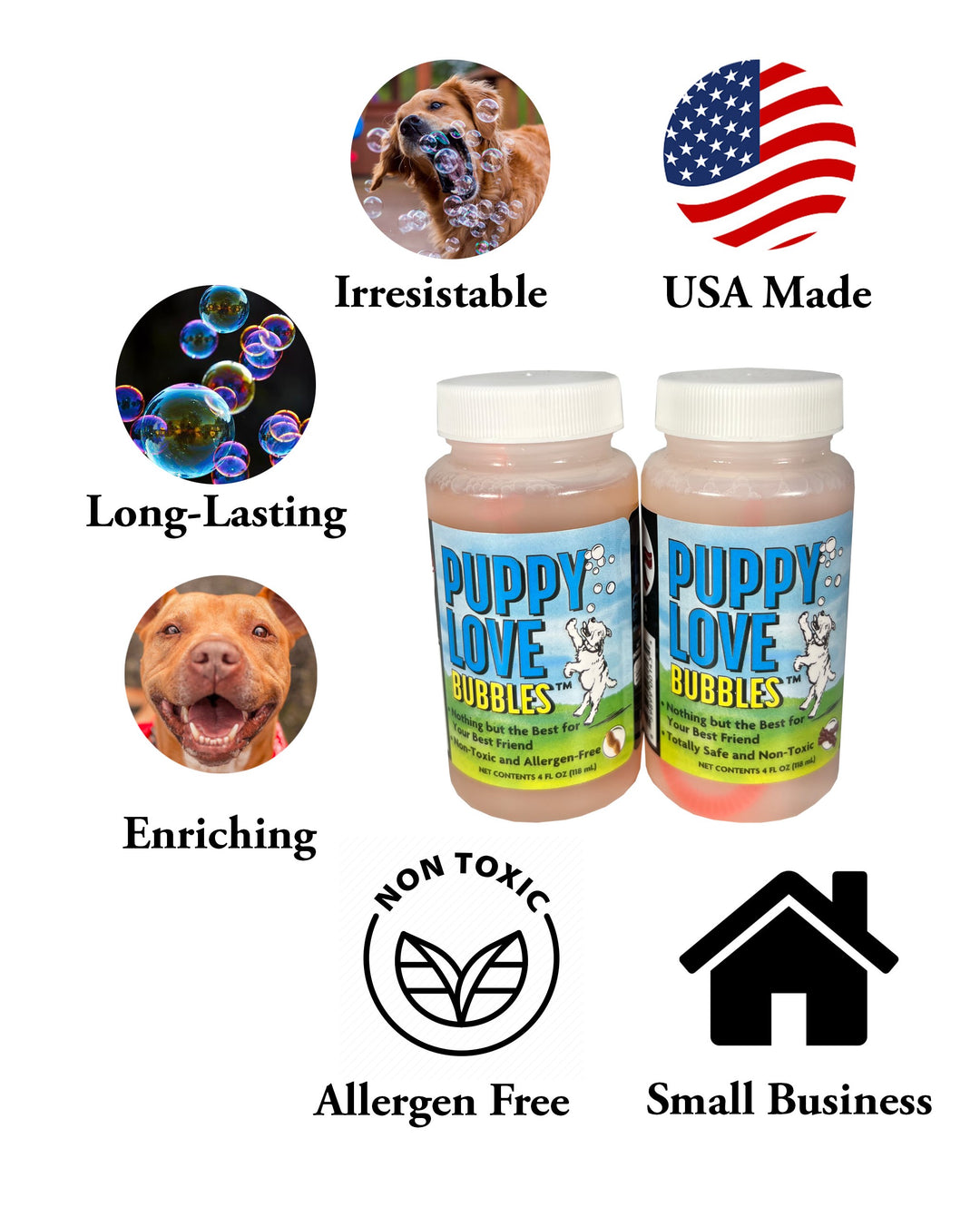 Puppy Love - Pumpkin Bubbles - 2 Pack