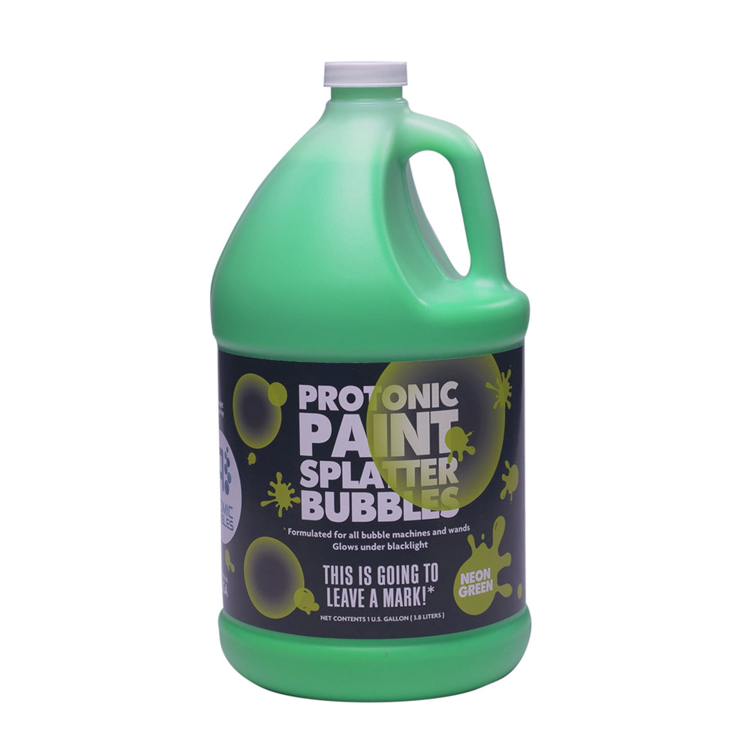 Protonic Paint Splatter Bubbles 32 oz Neon Green Atomic Bubbles