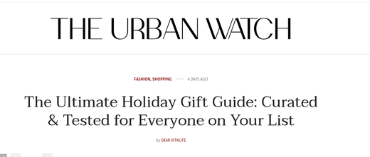 Kitty Love Bubbles Featured in The Urban Watch's Gift Guide