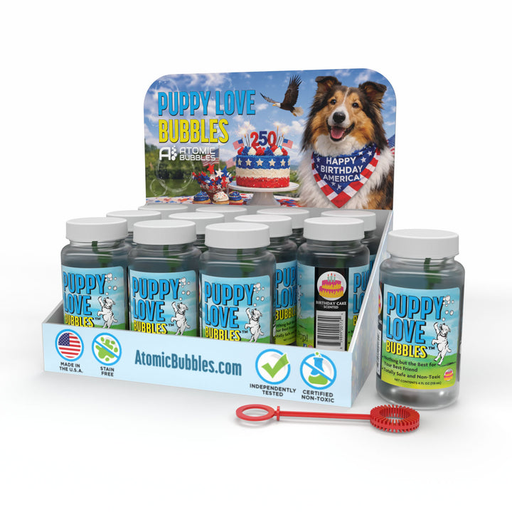Puppy Love Bubbles - Birthday Cake Scent - Tabletop Display