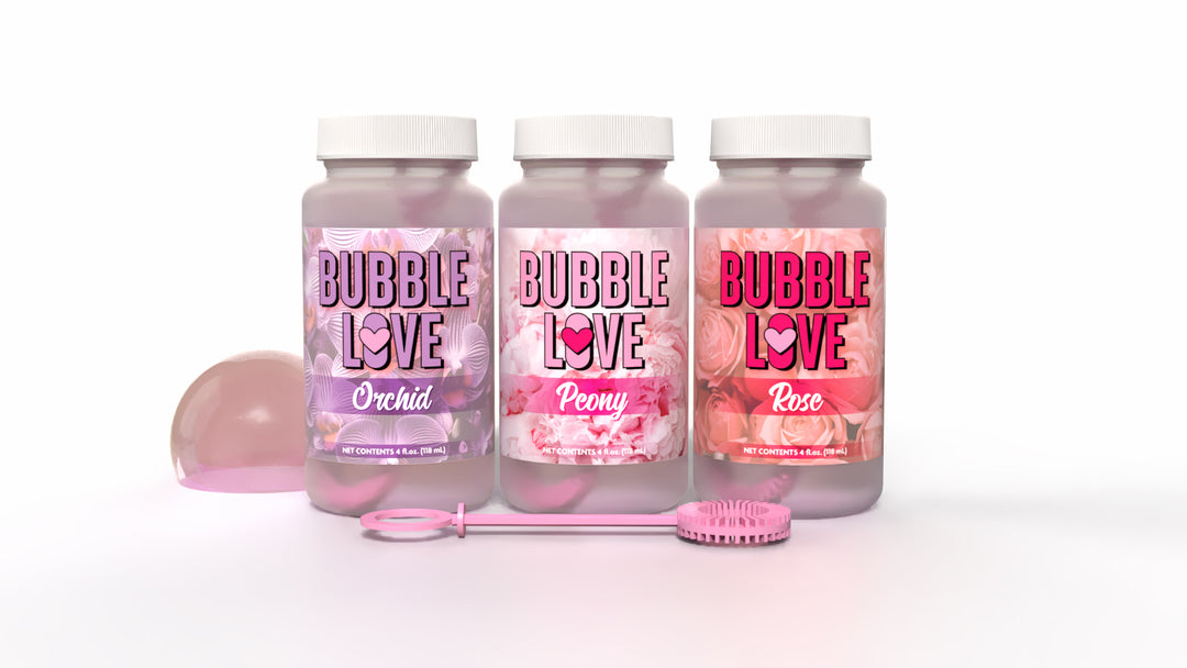 Bubble Love: Floral Scent 3 Pack - Rose, Orchid & Peony