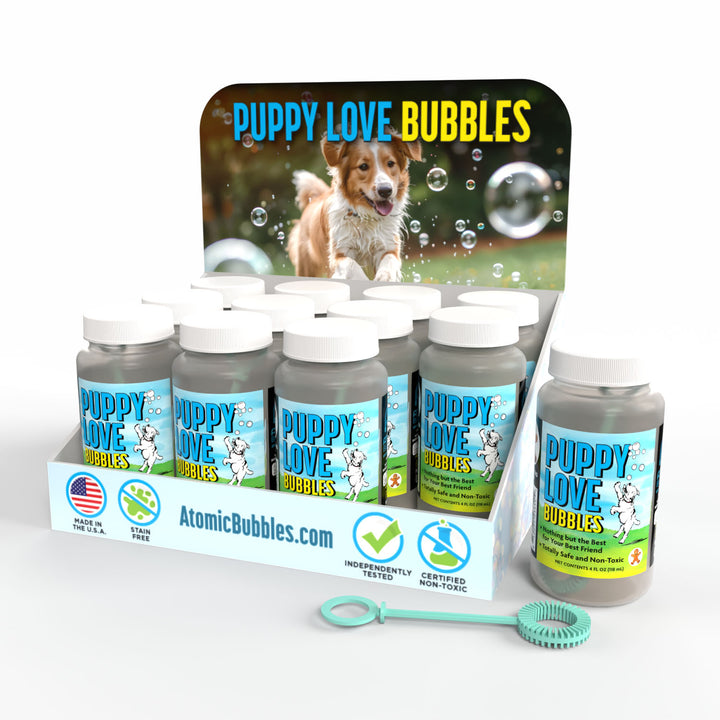 Puppy Love Bubbles - Ginger Bread - Tabletop Display