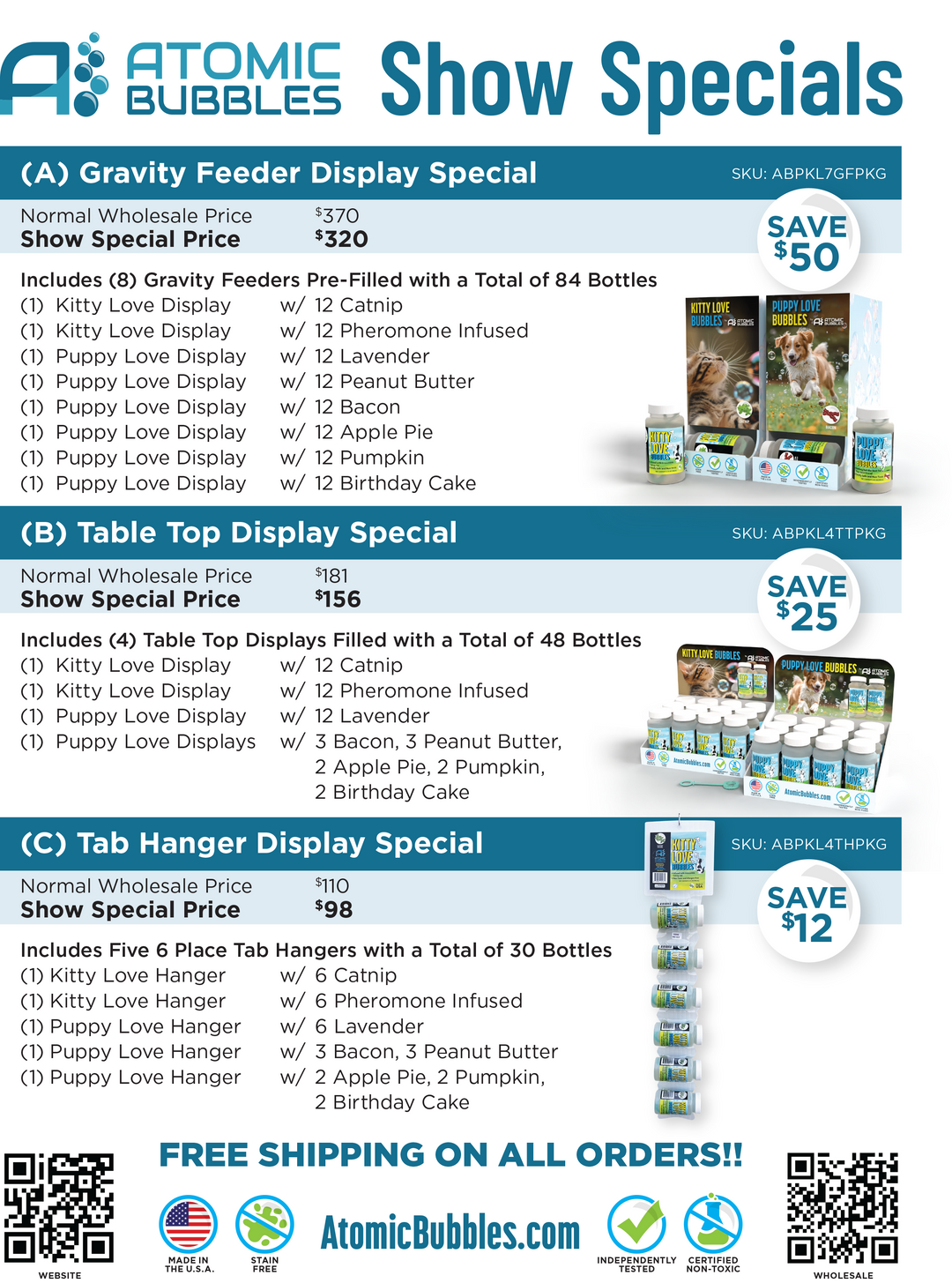Tabletop Display Bundle